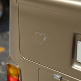 Sonographer Heart Transparent Outdoor Stickers, Die-Cut, 1pcs