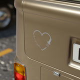 Sonographer Heart Transparent Outdoor Stickers, Die-Cut, 1pcs