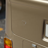 Sonographer Heart Transparent Outdoor Stickers, Die-Cut, 1pcs