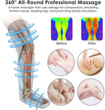 360° Foot air pressure leg massager promotes blood circulation, body massager, muscle relaxation, lymphatic drainage device 2022