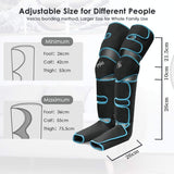 360° Foot air pressure leg massager promotes blood circulation, body massager, muscle relaxation, lymphatic drainage device 2022