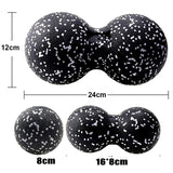 2 in 1 Massage Foam Roller Fitness Ball for Deep Tissue Exercise Massage Tool for Home, Gym, Yoga