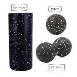 2 in 1 Massage Foam Roller Fitness Ball for Deep Tissue Exercise Massage Tool for Home, Gym, Yoga