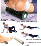 2 in 1 Massage Foam Roller Fitness Ball for Deep Tissue Exercise Massage Tool for Home, Gym, Yoga