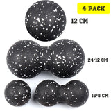 2 in 1 Massage Foam Roller Fitness Ball for Deep Tissue Exercise Massage Tool for Home, Gym, Yoga