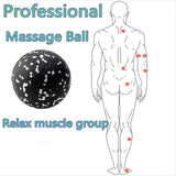 2 in 1 Massage Foam Roller Fitness Ball for Deep Tissue Exercise Massage Tool for Home, Gym, Yoga