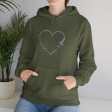 Sonographer Heart Unisex Heavy Blend™ Hooded Sweatshirt