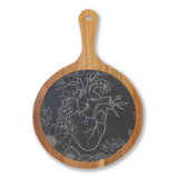 Engraved Anatomical Heart With Flowers Charcuterie Board ❤️🌿🫀🌻🌺