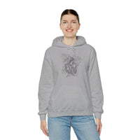 Anatomical Heart Chambers Unisex Heavy Blend™ Hooded Sweatshirt