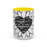 Sonographer Heart Accent Coffee Mug (11, 15oz)
