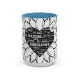 Sonographer Heart Accent Coffee Mug (11, 15oz)