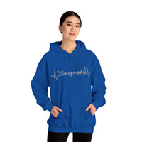 Sonography EKG Probe/Heart Unisex Heavy Blend™ Hooded Sweatshirt