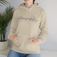 Sonography EKG Probe/Heart Unisex Heavy Blend™ Hooded Sweatshirt