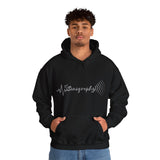 Sonography EKG Sound Waves Unisex Heavy Blend™ Hooded Sweatshirt