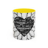 Sonographer Heart Accent Coffee Mug (11, 15oz)