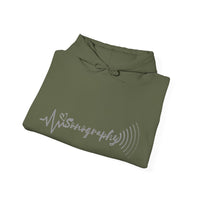 Sonography EKG Sound Waves Unisex Heavy Blend™ Hooded Sweatshirt