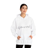 Sonography EKG Sound Waves Unisex Heavy Blend™ Hooded Sweatshirt