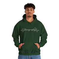 Sonography EKG Probe/Heart Unisex Heavy Blend™ Hooded Sweatshirt