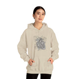 Anatomical Heart Chambers Unisex Heavy Blend™ Hooded Sweatshirt