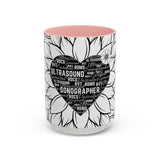 Sonographer Heart Accent Coffee Mug (11, 15oz)