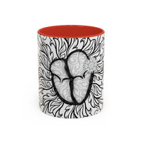 Heart Scan Accent Coffee Mug (15oz)