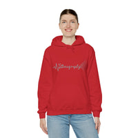 Sonography EKG Sound Waves Unisex Heavy Blend™ Hooded Sweatshirt