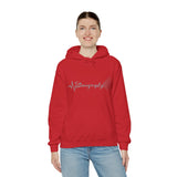 Sonography EKG Sound Waves Unisex Heavy Blend™ Hooded Sweatshirt