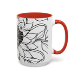 Sonographer Heart Accent Coffee Mug (11, 15oz)