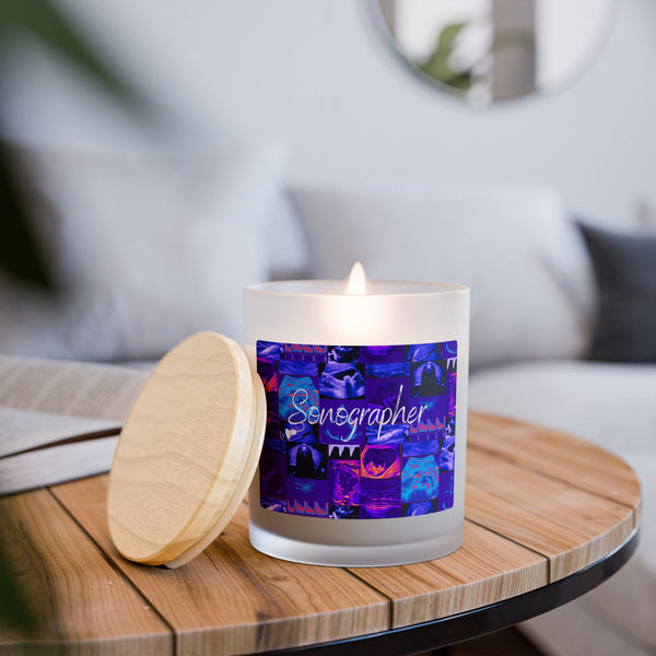 Sonographer - Frosted Glass Candle, 11oz
