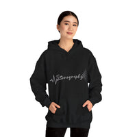 Sonography EKG Sound Waves Unisex Heavy Blend™ Hooded Sweatshirt