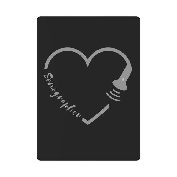 Sonographer Heart Probe Poker Cards