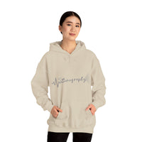 Sonography EKG Sound Waves Unisex Heavy Blend™ Hooded Sweatshirt