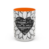 Sonographer Heart Accent Coffee Mug (11, 15oz)