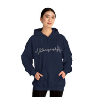 Sonography EKG Probe/Heart Unisex Heavy Blend™ Hooded Sweatshirt