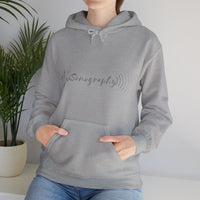 Sonography EKG Sound Waves Unisex Heavy Blend™ Hooded Sweatshirt