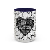 Sonographer Heart Accent Coffee Mug (11, 15oz)