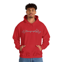 Sonography EKG Probe/Heart Unisex Heavy Blend™ Hooded Sweatshirt