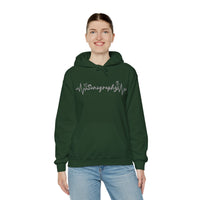 Sonography EKG Probe/Heart Unisex Heavy Blend™ Hooded Sweatshirt