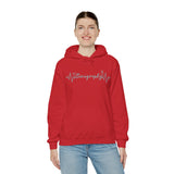 Sonography EKG Probe/Heart Unisex Heavy Blend™ Hooded Sweatshirt