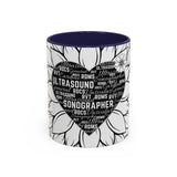 Sonographer Heart Accent Coffee Mug (11, 15oz)