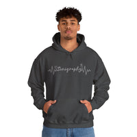 Sonography EKG Probe/Heart Unisex Heavy Blend™ Hooded Sweatshirt