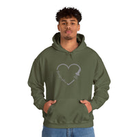 Sonographer Heart Unisex Heavy Blend™ Hooded Sweatshirt