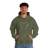 Sonographer Heart Unisex Heavy Blend™ Hooded Sweatshirt