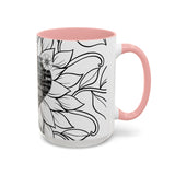 Sonographer Heart Accent Coffee Mug (11, 15oz)