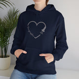 Sonographer Heart Unisex Heavy Blend™ Hooded Sweatshirt