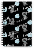 I See With Sound Sono Spiral Notebook Gel and US Machine