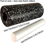 2 in 1 Massage Foam Roller Fitness Ball for Deep Tissue Exercise Massage Tool for Home, Gym, Yoga
