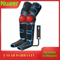 360° Foot air pressure leg massager promotes blood circulation, body massager, muscle relaxation, lymphatic drainage device 2022