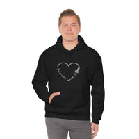 Sonographer Scan Heart Unisex Heavy Blend™ Hooded Sweatshirt