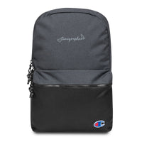 Sonographer Heart Probe Embroidered Champion Backpack